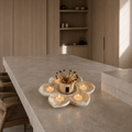 Flower Candle & Match Holder – Marble Collection