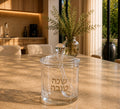 Clear Honey Pot with Spoon