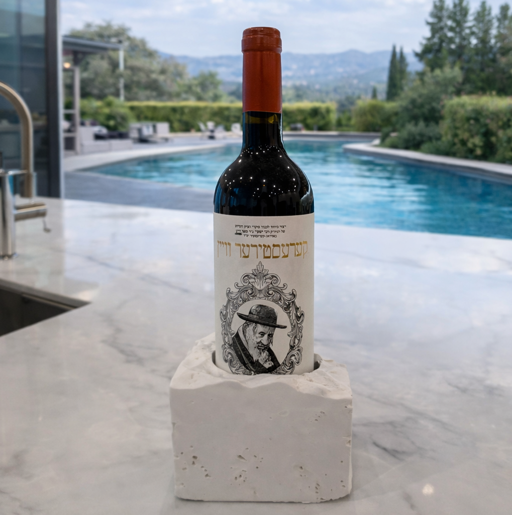 Concrete wine holder