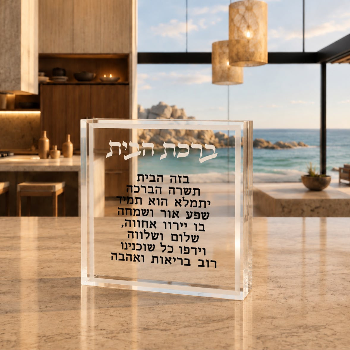 Silver Birkat HaBayit – Acrylic